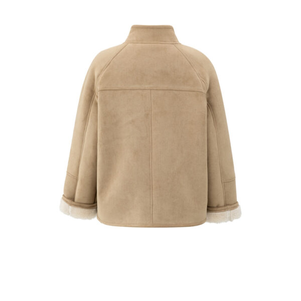 Oversized lammy jas met raglanmouwen - Afbeelding 2