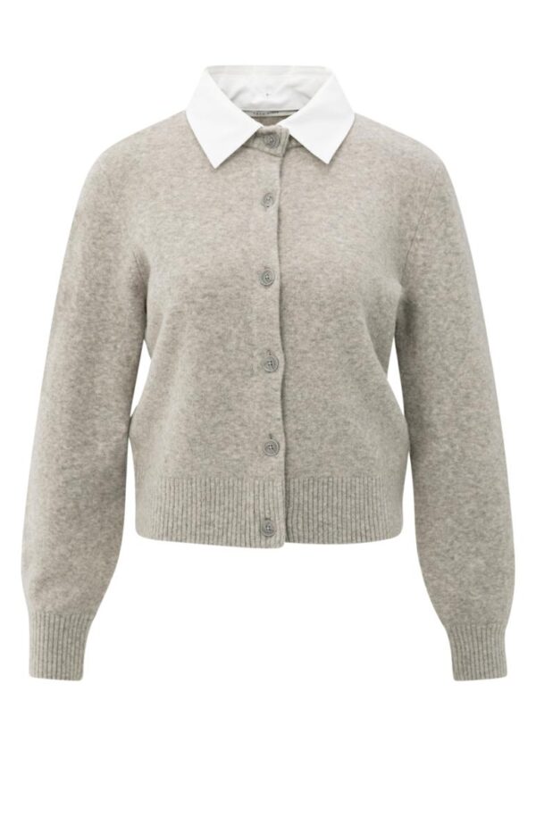 Vest met afneembare kraag en knoopsluiting - Afbeelding 3